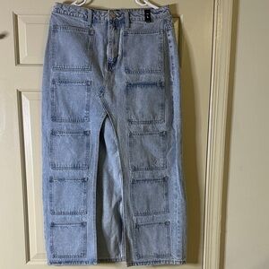 Women’s Light Blue Jean Skirt